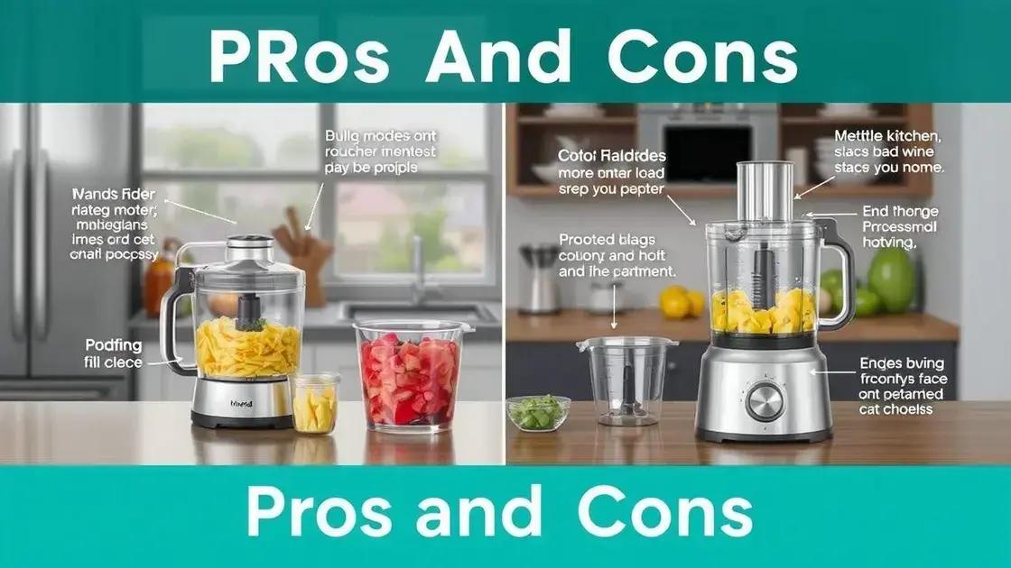 Prós e contras dos processadores de alimentos em 2025