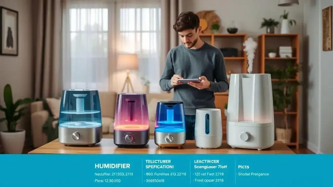 Dicas para escolher o humidificador ideal