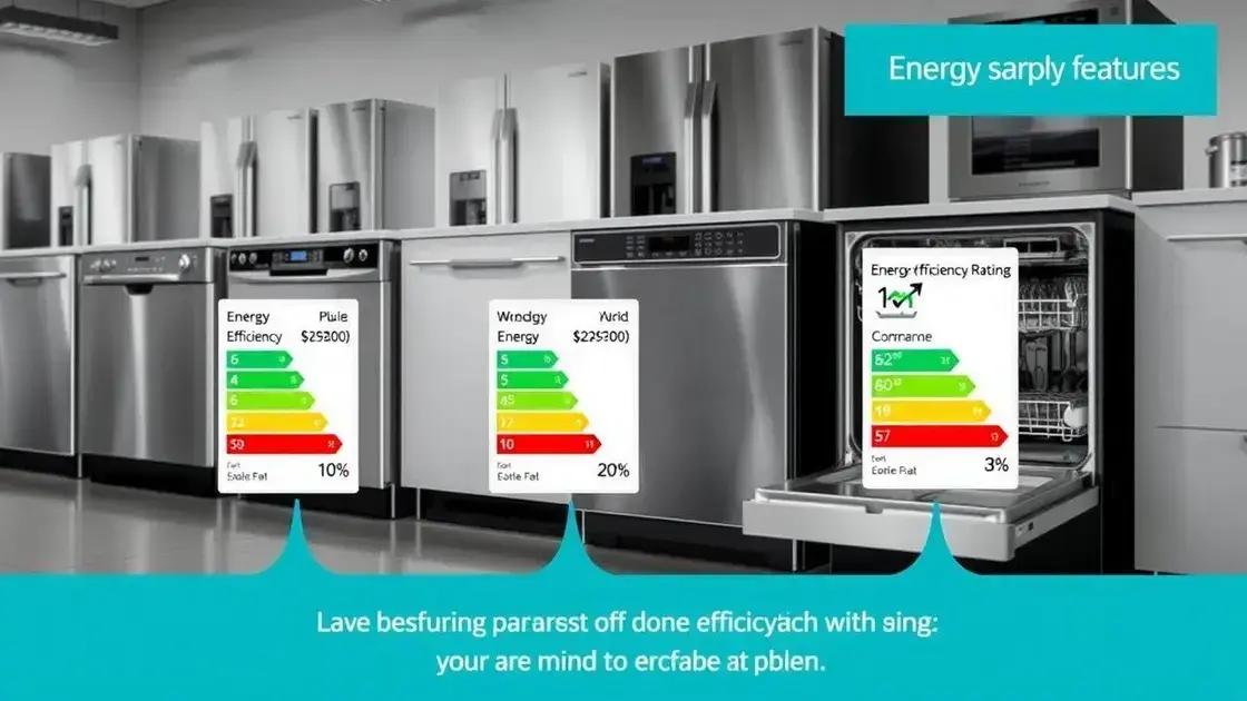 Comparativo: Eficiência energética entre lava-louças
