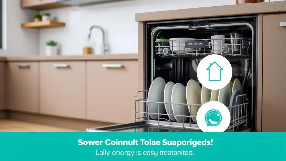 dicas para economizar energia com lava-louças