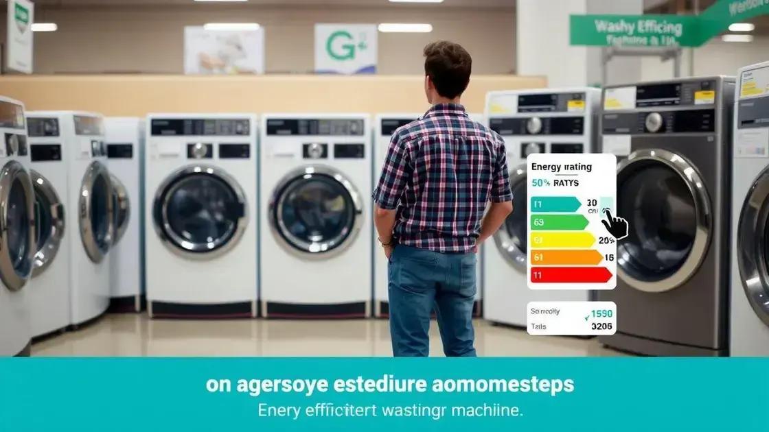 Como escolher uma lavadora eficiente energeticamente