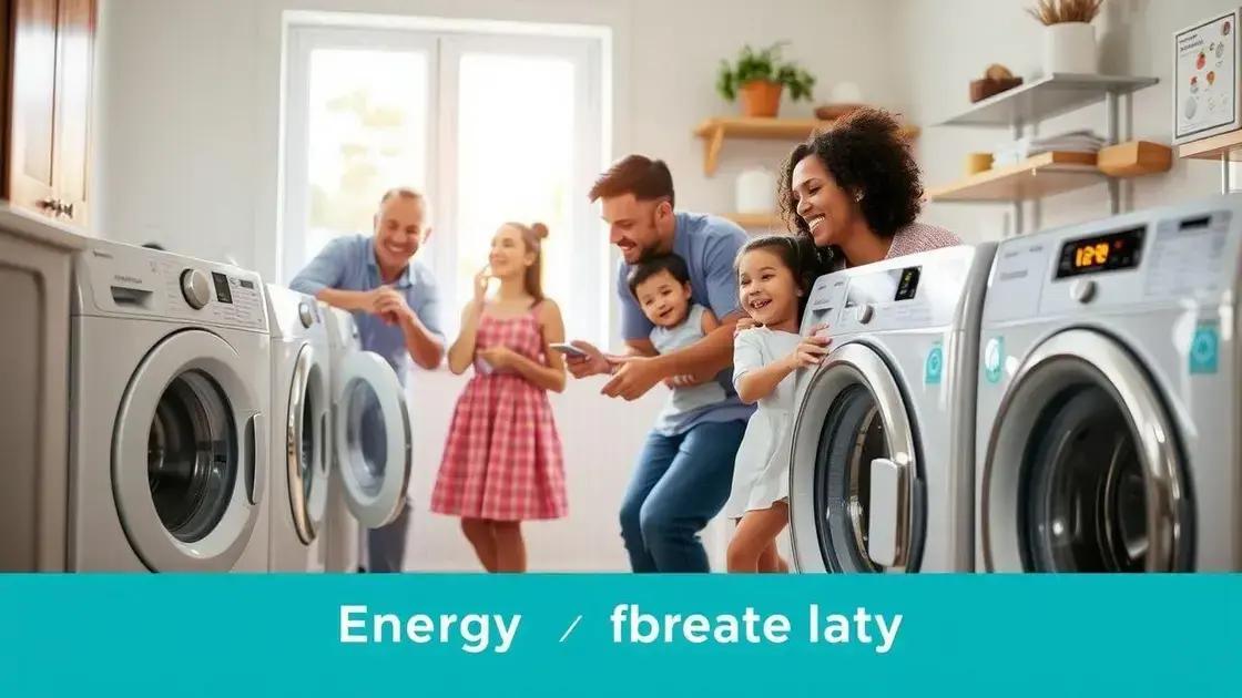 Vantagens de usar lavadoras com eficiência energética