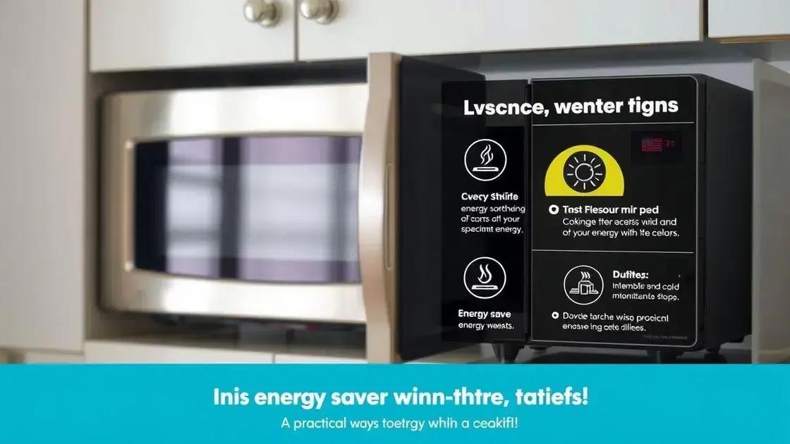 Dicas para economizar energia com micro-ondas