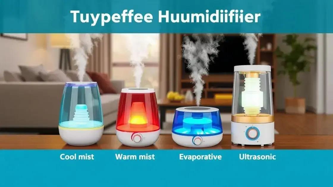 Tipos de humidificadores e suas vantagens