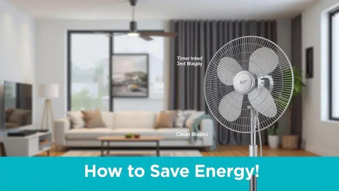 Como economizar energia usando ventiladores