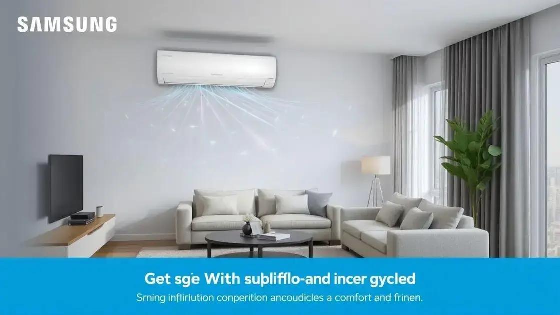 conforto e climatização do samsung windfree