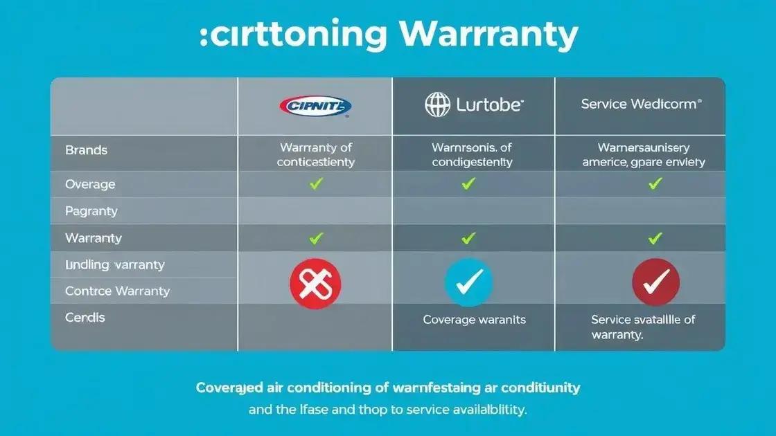 comparação de garantias dos produtos