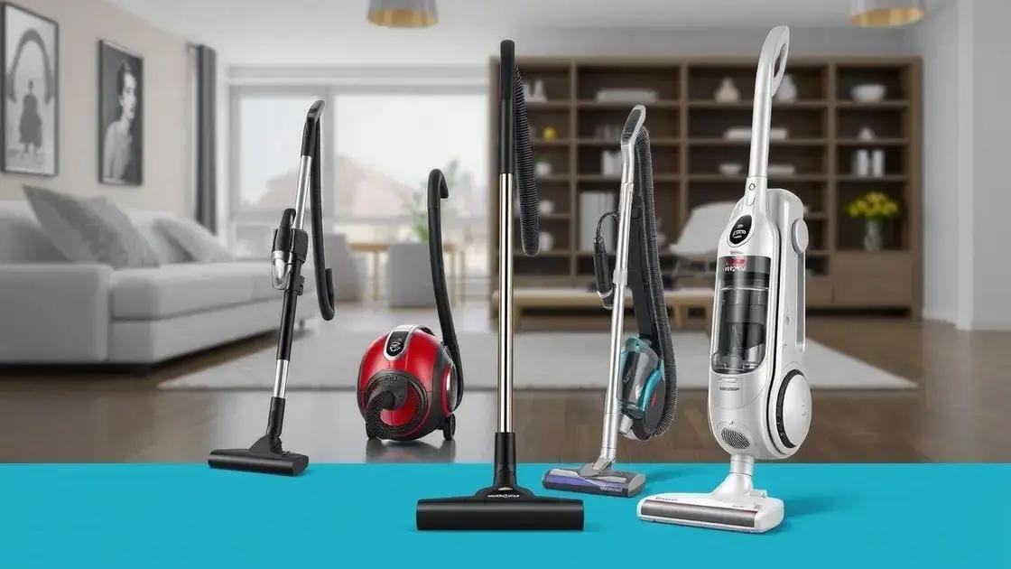 Dicas para escolher o melhor modelo de aspirador