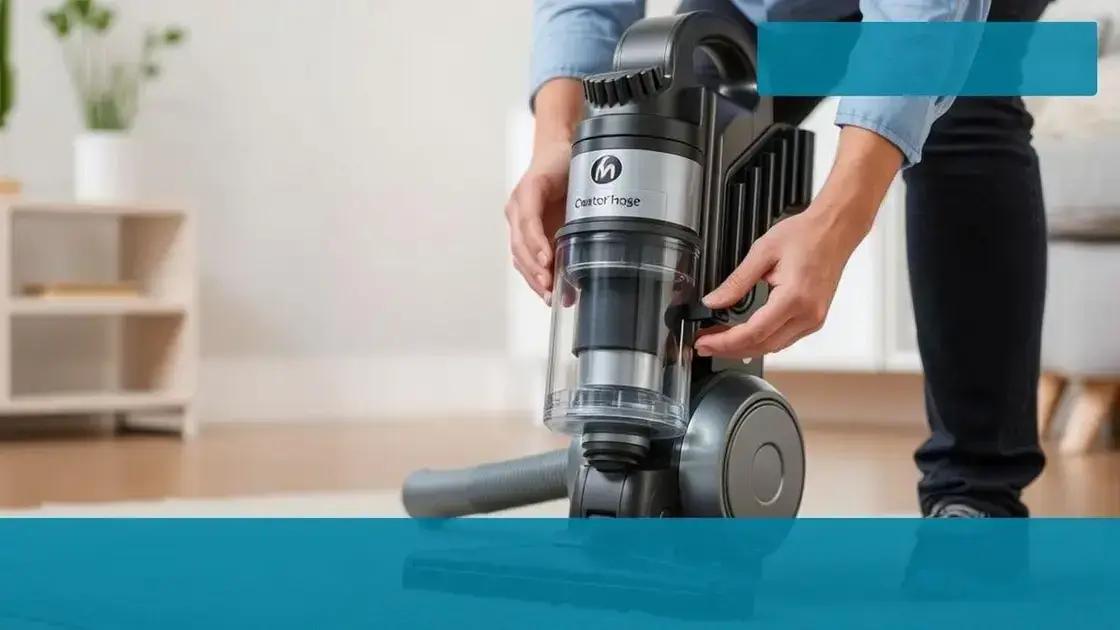 Manutenção e cuidados com seu aspirador de pó