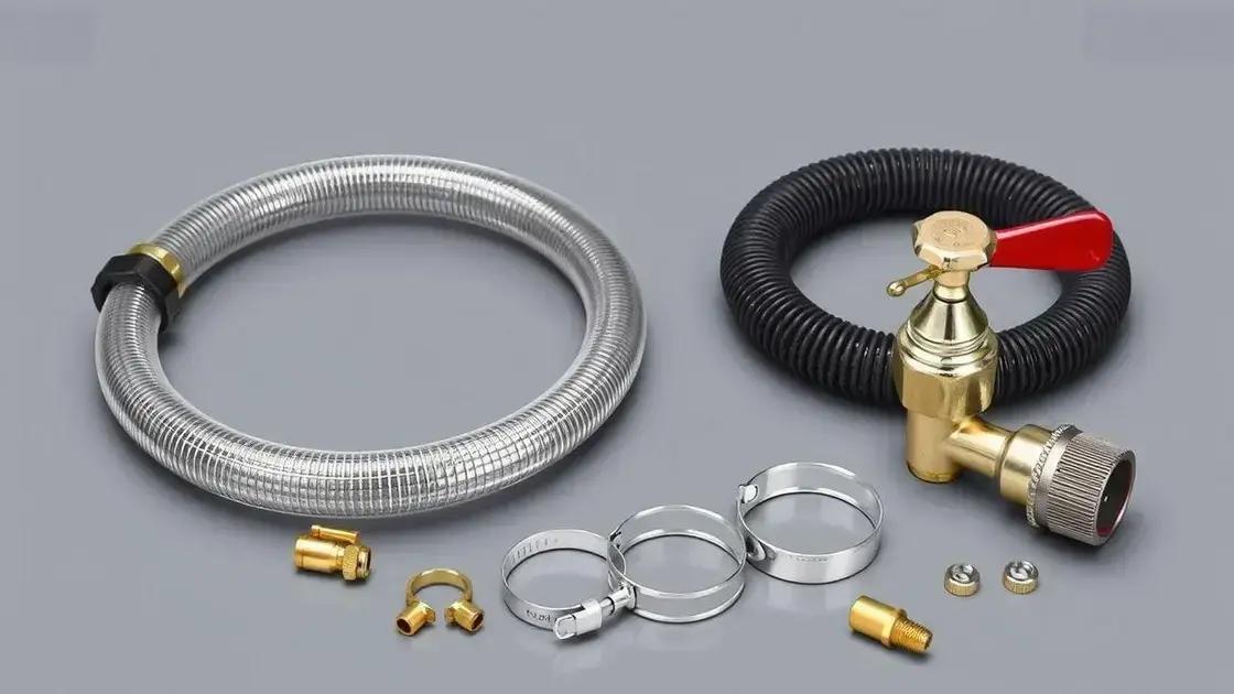 Principais componentes do kit de instalação