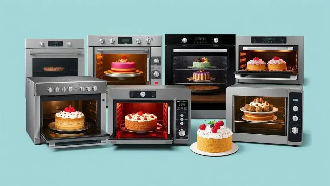 Principais características dos fornos para bolos