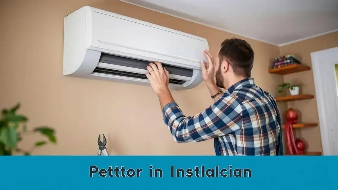 dicas para instalação e manutenção