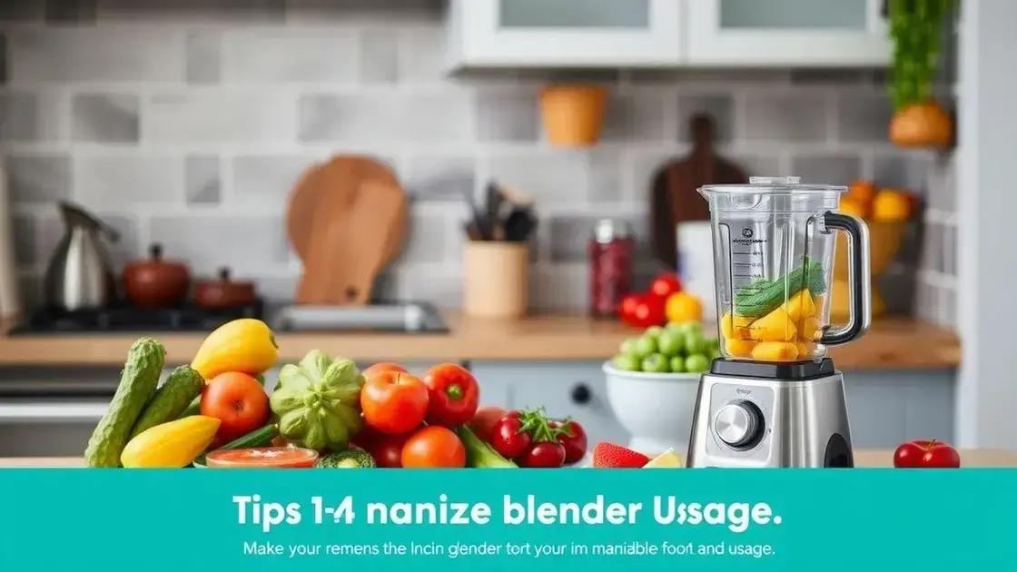 Dicas para aproveitar ao máximo seu liquidificador