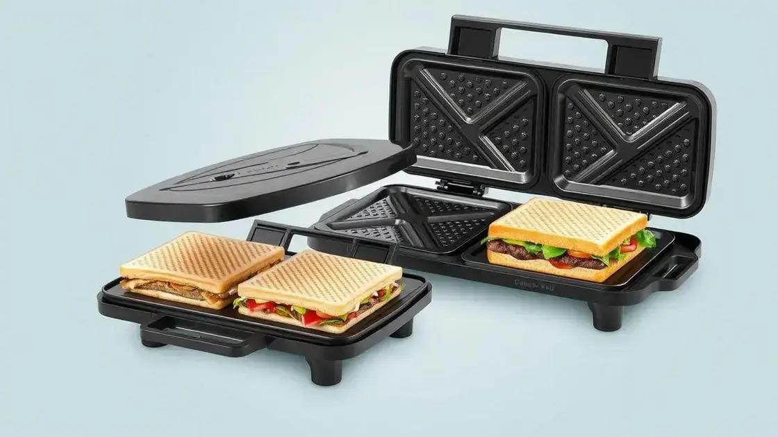 Sanduicheira grill dupla com placas intercambiáveis: a revolução na sua cozinha