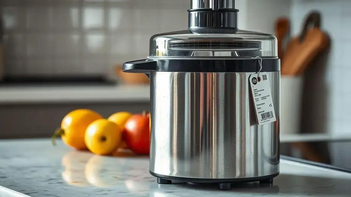 desvantagens do espremedor de frutas inox