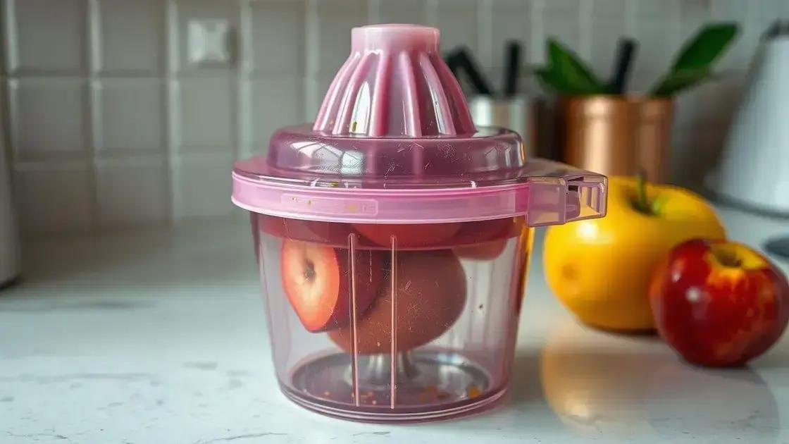 desvantagens do espremedor de frutas plástico