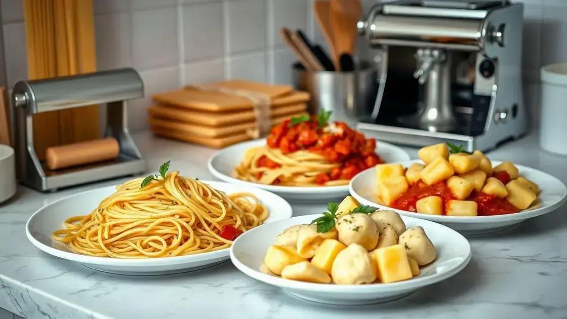 Receitas fáceis para usar com sua máquina de macarrão