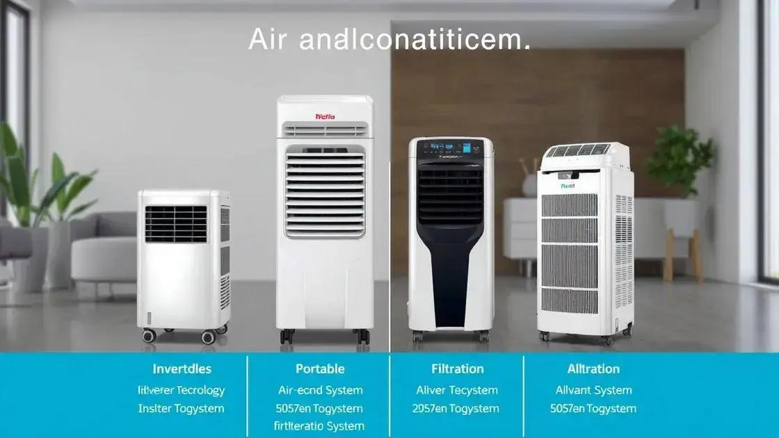 Comparativo dos melhores modelos de ar condicionado 2025