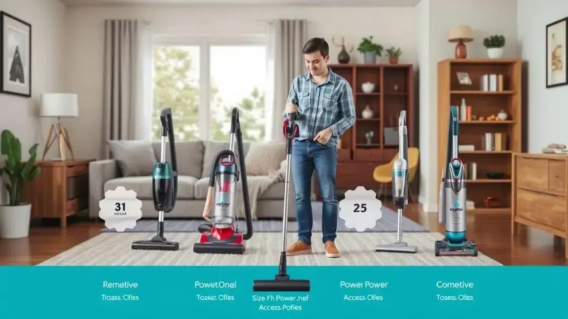 Dicas para escolher o aspirador ideal