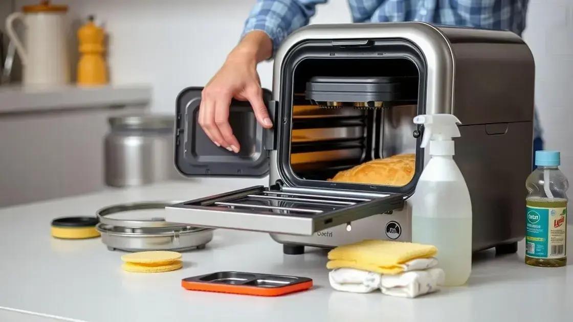 Manutenção e cuidados com a sua máquina de pão