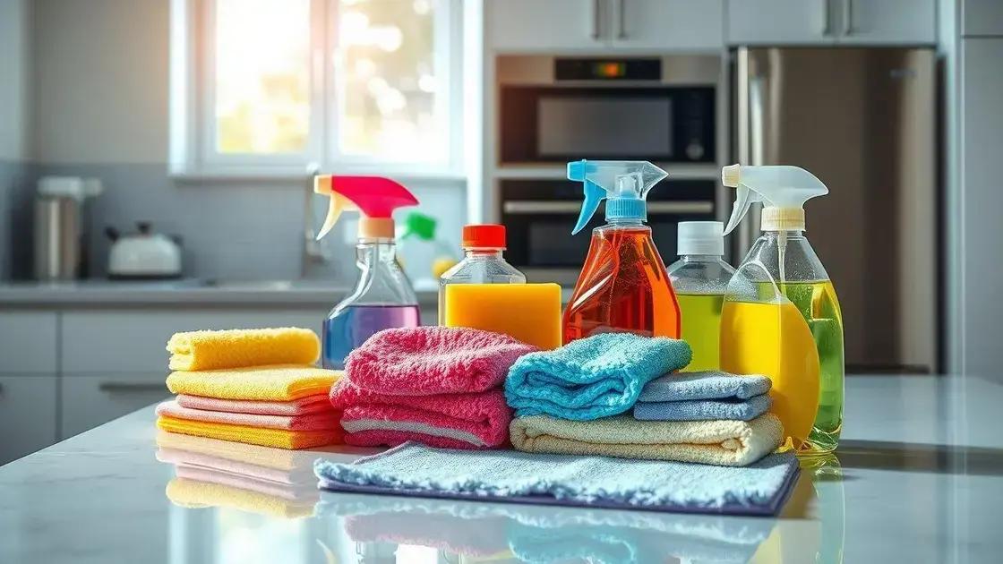 Materiais necessários para uma limpeza eficaz