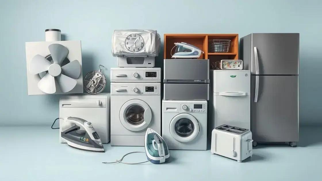 Frequentemente negligenciados: os eletrodomésticos