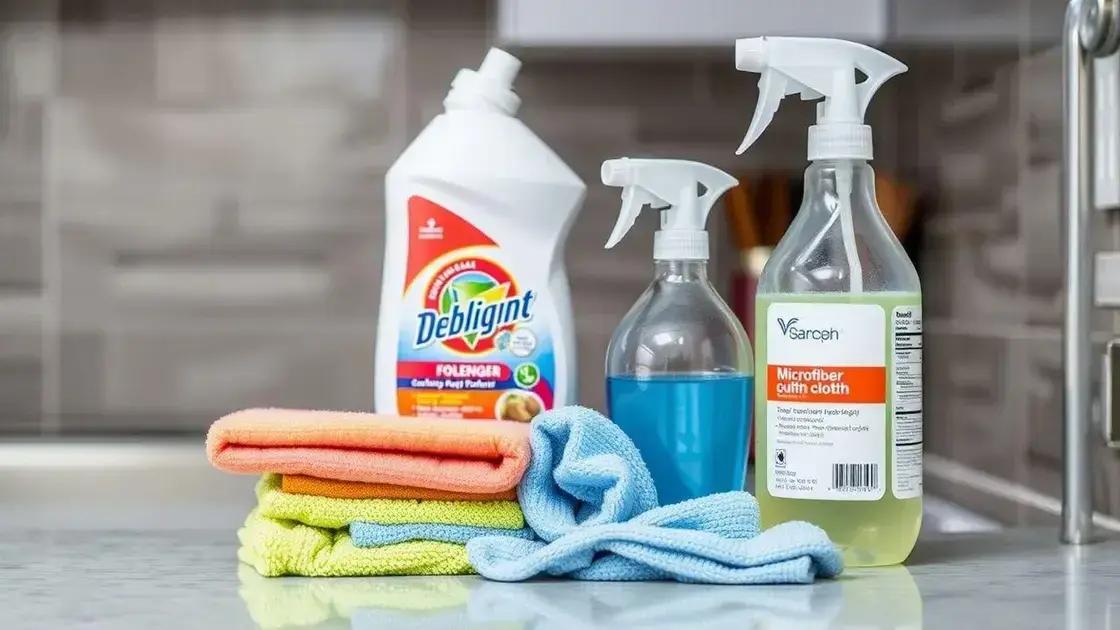 Materiais necessários para uma limpeza eficiente